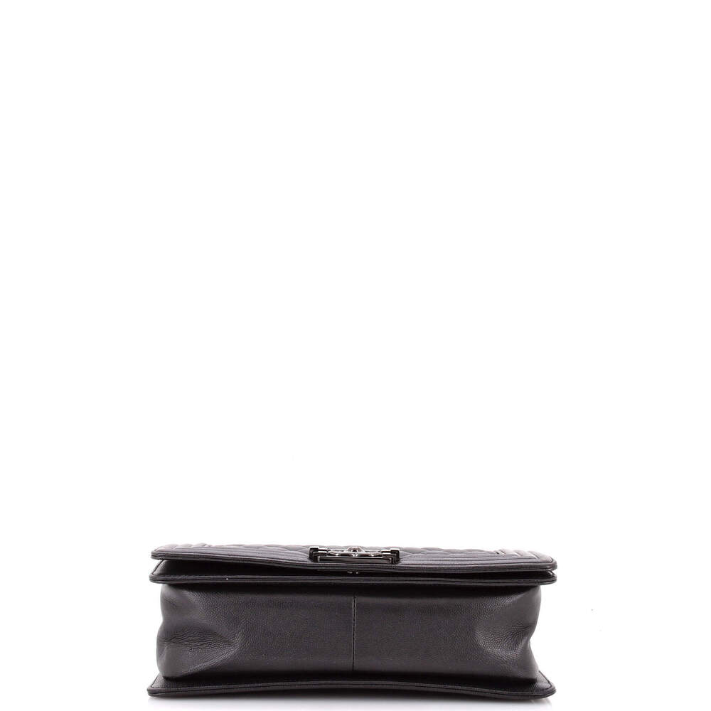 Chanel Old Medium So Black Boy Flap Bag Quilted Caviar - Picture 5 of 7